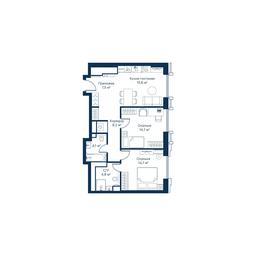 2-BD Apartment Sale, 70.4平方米 at City Bay, Volokolamskoye Highway, 95с3, Moscow, Russia #2