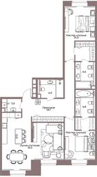 3-BD Apartment Sale, 115.3 sq. m. at Legacy, Michurinsky Avenue, 30А, Moscow, Russia #3