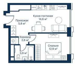 2-BD Apartment Sale, 68.1 sq. m. at City Bay, Volokolamskoye Highway, 95с3, Moscow, Russia #3