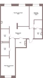 3-BD Apartment Sale, 117.3 sq. m. at Legacy, Michurinsky Avenue, 30А, Moscow, Russia #2