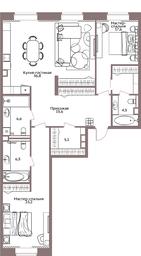 3-BD Apartment Sale, 117.3 sq. m. at Legacy, Michurinsky Avenue, 30А, Moscow, Russia #3