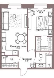 1-BD Apartment Sale, 53.1平方米 at Legacy, Michurinsky Avenue, 30А, Moscow, Russia #3 1-BD Apartment Sale, 53.1平方米 at Legacy, Michurinsky Avenue, 30А, Moscow, Russia #3