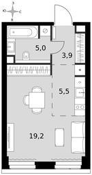 Apartment Sale, 33.6 sq. m. at Amber City, 3rd Khoroshyovsky Drive, 3А, Moscow, Russia #3