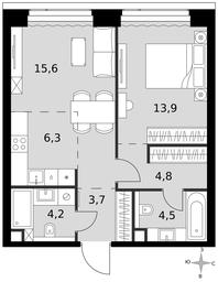 2-BD Apartment Sale, 53 sq. m. at Amber City, 3rd Khoroshyovsky Drive, 3А, Moscow, Russia #3 2-BD Apartment Sale, 53 sq. m. at Amber City, 3rd Khoroshyovsky Drive, 3А, Moscow, Russia #3