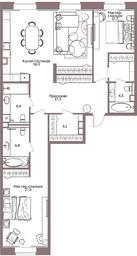 3-BD Apartment Sale, 120.2 sq. m. at Legacy, Michurinsky Avenue, 30А, Moscow, Russia #3 3-BD Apartment Sale, 120.2 sq. m. at Legacy, Michurinsky Avenue, 30А, Moscow, Russia #3