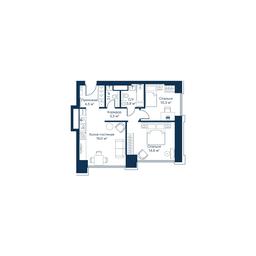 2-BD Apartment Sale, 57.8平方米 at City Bay, Volokolamskoye Highway, 95с3, Moscow, Russia #2