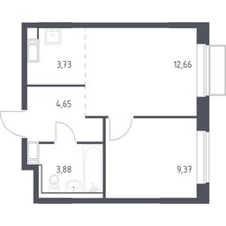 Apartment Sale, 34.29平方米 at Tomilino Park, 1-y kvartal, posyolok Zhilino-1, Lubertsy City District, Moscow Region, Russia #2 Apartment Sale, 34.29平方米 at Tomilino Park, 1-y kvartal, posyolok Zhilino-1, Lubertsy City District, Moscow Region, Russia #2