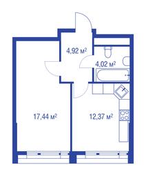 2-BD Apartment Sale, 82.1 sq. m. at iLove, улица Бочкова, 11А, Москва, Россия #2 2-BD Apartment Sale, 82.1 sq. m. at iLove, улица Бочкова, 11А, Москва, Россия #2