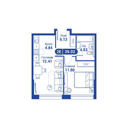 2-BD Apartment Sale, 81.7 sq. m. at iLove, улица Бочкова, 11А, Москва, Россия #3