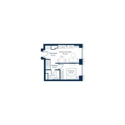 1-BD Apartment Sale, 39.9平方米 at City Bay, Volokolamskoye Highway, 95с3, Moscow, Russia #2
