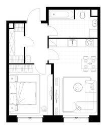 Apartment Sale, 45.3 sq. m. at Rezidentsii Skolkovo, Kashtanovaya ulitsa, 1, rabochiy posyolok Zarechye, Odintsovskiy City District, Moscow Region, Russia #2 Apartment Sale, 45.3 sq. m. at Rezidentsii Skolkovo, Kashtanovaya ulitsa, 1, rabochiy posyolok Zarechye, Odintsovskiy City District, Moscow Region, Russia #2