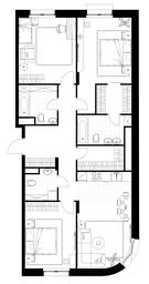 3-BD Apartment Sale, 100.7平方米 at Rezidentsii Skolkovo, Kashtanovaya ulitsa, 1, rabochiy posyolok Zarechye, Odintsovskiy City District, Moscow Region, Russia #4