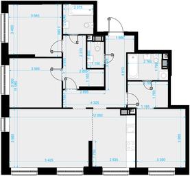 3-BD Apartment Sale, 105.2 sq. m. at Crystal, Generala Glagoleva Street, 16с1, Moscow, Russia #2