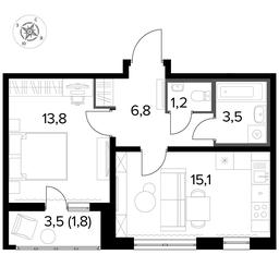 1-BD Apartment Sale, 42.4 sq. m. at Yzhnaya Bitsa, Yuzhnaya Bitsa Residential Complex, posyolok Bittsa, Leninskiy City District, Moscow Region, Russia #3 1-BD Apartment Sale, 42.4 sq. m. at Yzhnaya Bitsa, Yuzhnaya Bitsa Residential Complex, posyolok Bittsa, Leninskiy City District, Moscow Region, Russia #3