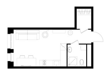 Apartment Sale, 27.6平方米 at Pervyi Moskovskiy, ulitsa Bianki, 1, Moskovskiy, Moscow, Russia #4