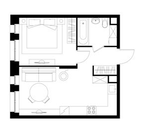Apartment Sale, 39.9平方米 at Pervyi Moskovskiy, ulitsa Bianki, 1, Moskovskiy, Moscow, Russia #4