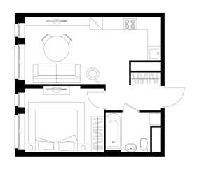 Apartment Sale, 38.9平方米 at Pervyi Moskovskiy, ulitsa Bianki, 1, Moskovskiy, Moscow, Russia #4