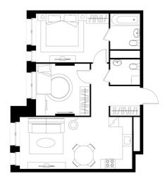 2-BD Apartment Sale, 60.4平方米 at Pervyi Moskovskiy, ulitsa Bianki, 1, Moskovskiy, Moscow, Russia #4