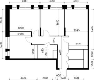 3-BD Apartment Sale, 74.1平方米 at Pervyi Moskovskiy, ulitsa Bianki, 1, Moskovskiy, Moscow, Russia #3