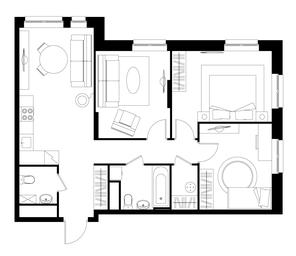 3-BD Apartment Sale, 73.7 sq. m. at Pervyi Moskovskiy, ulitsa Bianki, 1, Moskovskiy, Moscow, Russia #2 3-BD Apartment Sale, 73.7 sq. m. at Pervyi Moskovskiy, ulitsa Bianki, 1, Moskovskiy, Moscow, Russia #2