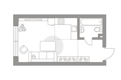 Apartment Sale, 37.6平方米 at HighWay, Volgogradsky Avenue, 30с1, Moscow, Russia #3