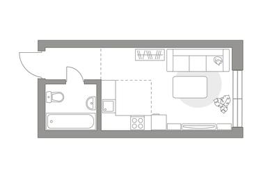 Apartment Sale, 37.6平方米 at HighWay, Volgogradsky Avenue, 30с1, Moscow, Russia #3 Apartment Sale, 37.6平方米 at HighWay, Volgogradsky Avenue, 30с1, Moscow, Russia #3