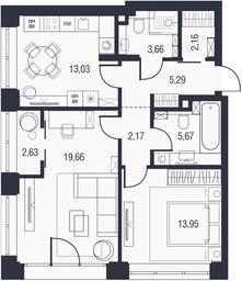 Apartment Sale, 41.3 sq. m. at AFI Park Voroncovskiy, Akademika Chelomeya Street, 7Ас2, Moscow, Russia #2 Apartment Sale, 41.3 sq. m. at AFI Park Voroncovskiy, Akademika Chelomeya Street, 7Ас2, Moscow, Russia #2
