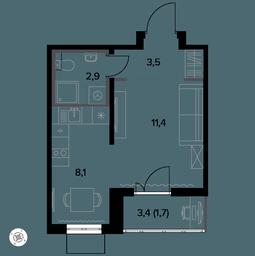 Apartment Sale, 28.3 sq. m. at Yzhnaya Bitsa, Yuzhnaya Bitsa Residential Complex, posyolok Bittsa, Leninskiy City District, Moscow Region, Russia #3 Apartment Sale, 28.3 sq. m. at Yzhnaya Bitsa, Yuzhnaya Bitsa Residential Complex, posyolok Bittsa, Leninskiy City District, Moscow Region, Russia #3