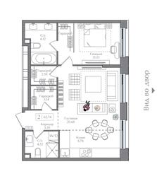 1-BD Apartment Sale, 62.74 sq. m. at Preobrazhenskaya ploschad, 1st Bukhvostova Street, Moscow, Russia #3