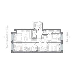3-BD Apartment Sale, 111.01 sq. m. at Preobrazhenskaya ploschad, 1st Bukhvostova Street, Moscow, Russia #4