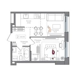 1-BD Apartment Sale, 40.94 sq. m. at Preobrazhenskaya ploschad, 1st Bukhvostova Street, Moscow, Russia #2 1-BD Apartment Sale, 40.94 sq. m. at Preobrazhenskaya ploschad, 1st Bukhvostova Street, Moscow, Russia #2