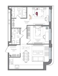 1-BD Apartment Sale, 66.73 sq. m. at Preobrazhenskaya ploschad, 1st Bukhvostova Street, Moscow, Russia #2 1-BD Apartment Sale, 66.73 sq. m. at Preobrazhenskaya ploschad, 1st Bukhvostova Street, Moscow, Russia #2