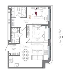 1-BD Apartment Sale, 66.73 sq. m. at Preobrazhenskaya ploschad, 1st Bukhvostova Street, Moscow, Russia #3 1-BD Apartment Sale, 66.73 sq. m. at Preobrazhenskaya ploschad, 1st Bukhvostova Street, Moscow, Russia #3