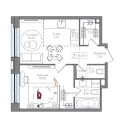 1-BD Apartment Sale, 43.8 sq. m. at Preobrazhenskaya ploschad, 1st Bukhvostova Street, Moscow, Russia #2 1-BD Apartment Sale, 43.8 sq. m. at Preobrazhenskaya ploschad, 1st Bukhvostova Street, Moscow, Russia #2