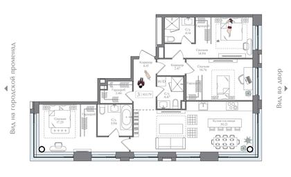 3-BD Apartment Sale, 103.79 sq. m. at Preobrazhenskaya ploschad, 1st Bukhvostova Street, Moscow, Russia #3 3-BD Apartment Sale, 103.79 sq. m. at Preobrazhenskaya ploschad, 1st Bukhvostova Street, Moscow, Russia #3