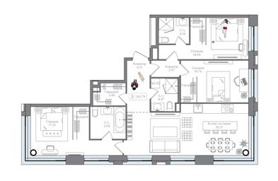 3-BD Apartment Sale, 103.79 sq. m. at Preobrazhenskaya ploschad, 1st Bukhvostova Street, Moscow, Russia #2 3-BD Apartment Sale, 103.79 sq. m. at Preobrazhenskaya ploschad, 1st Bukhvostova Street, Moscow, Russia #2