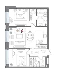 2-BD Apartment Sale, 65.9平方米 at Preobrazhenskaya ploschad, 1st Bukhvostova Street, Moscow, Russia #2 2-BD Apartment Sale, 65.9平方米 at Preobrazhenskaya ploschad, 1st Bukhvostova Street, Moscow, Russia #2