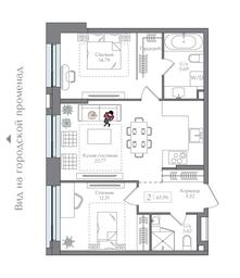 2-BD Apartment Sale, 65.9平方米 at Preobrazhenskaya ploschad, 1st Bukhvostova Street, Moscow, Russia #3 2-BD Apartment Sale, 65.9平方米 at Preobrazhenskaya ploschad, 1st Bukhvostova Street, Moscow, Russia #3