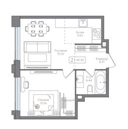 1-BD Apartment Sale, 45.3 sq. m. at Preobrazhenskaya ploschad, 1st Bukhvostova Street, Moscow, Russia #2 1-BD Apartment Sale, 45.3 sq. m. at Preobrazhenskaya ploschad, 1st Bukhvostova Street, Moscow, Russia #2