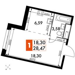 Apartment Sale, 28.47 sq. m. at Dvizhenie. Govorovo, Центральная улица, 47, деревня Говорово, поселение Московский, Москва, Россия #2 Apartment Sale, 28.47 sq. m. at Dvizhenie. Govorovo, Центральная улица, 47, деревня Говорово, поселение Московский, Москва, Россия #2