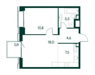 1-BD Apartment Sale, 50.3 sq. m. at Primavera, Volokolamskoye Highway, вл67, Moscow, Russia #2 1-BD Apartment Sale, 50.3 sq. m. at Primavera, Volokolamskoye Highway, вл67, Moscow, Russia #2