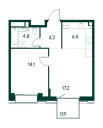 1-BD Apartment Sale, 47.6 sq. m. at Primavera, Volokolamskoye Highway, вл67, Moscow, Russia #2