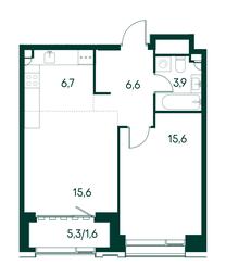 1-BD Apartment Sale, 50平方米 at Primavera, Volokolamskoye Highway, вл67, Moscow, Russia #3 1-BD Apartment Sale, 50平方米 at Primavera, Volokolamskoye Highway, вл67, Moscow, Russia #3