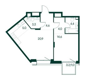 1-BD Apartment Sale, 57.8平方米 at Primavera, Volokolamskoye Highway, вл67, Moscow, Russia #3 1-BD Apartment Sale, 57.8平方米 at Primavera, Volokolamskoye Highway, вл67, Moscow, Russia #3