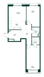 2-BD Apartment Sale, 75 sq. m. at Primavera, Volokolamskoye Highway, вл67, Moscow, Russia #3 2-BD Apartment Sale, 75 sq. m. at Primavera, Volokolamskoye Highway, вл67, Moscow, Russia #3