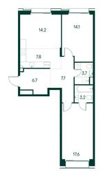 2-BD Apartment Sale, 75 sq. m. at Primavera, Volokolamskoye Highway, вл67, Moscow, Russia #2 2-BD Apartment Sale, 75 sq. m. at Primavera, Volokolamskoye Highway, вл67, Moscow, Russia #2