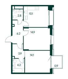 2-BD Apartment Sale, 60.1 sq. m. at Primavera, Volokolamskoye Highway, вл67, Moscow, Russia #2 2-BD Apartment Sale, 60.1 sq. m. at Primavera, Volokolamskoye Highway, вл67, Moscow, Russia #2