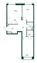 2-BD Apartment Sale, 75 sq. m. at Primavera, Volokolamskoye Highway, вл67, Moscow, Russia #2 2-BD Apartment Sale, 75 sq. m. at Primavera, Volokolamskoye Highway, вл67, Moscow, Russia #2