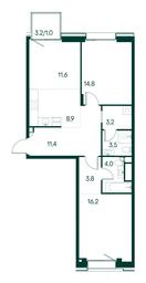 2-BD Apartment Sale, 78.4 sq. m. at Primavera, Volokolamskoye Highway, вл67, Moscow, Russia #3 2-BD Apartment Sale, 78.4 sq. m. at Primavera, Volokolamskoye Highway, вл67, Moscow, Russia #3