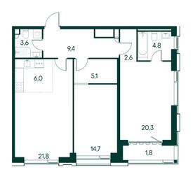 2-BD Apartment Sale, 90.1平方米 at Primavera, Volokolamskoye Highway, вл67, Moscow, Russia #2 2-BD Apartment Sale, 90.1平方米 at Primavera, Volokolamskoye Highway, вл67, Moscow, Russia #2